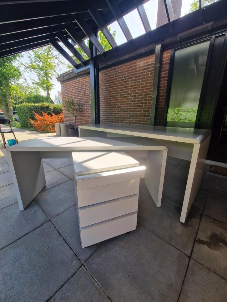 Design bureau jaren '80 (modulair) Deens ontwerp, Huis en Inrichting, Bureaus, Zo goed als nieuw, Bureau, Ophalen