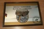 BRUGS TARWEBIER/spiegel in kader, Verzamelen, Biermerken, Ophalen of Verzenden