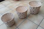 3 plastic cache pots, Jardin & Terrasse, Enlèvement, Utilisé