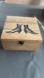 Boîte à cirage décorative vintage, Moins de 50 cm, Enlèvement ou Envoi, Comme neuf, Moins de 50 cm