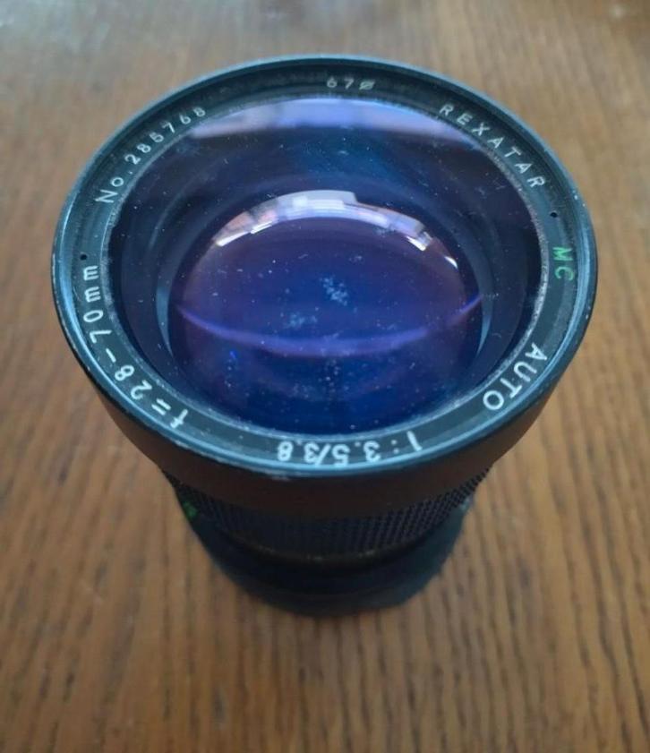 Objectif de caméra Rexatar 1:3.5/3.8 f = 28-70 mm, TV, Hi-fi & Vidéo, Photo | Lentilles & Objectifs, Utilisé, Lentille standard