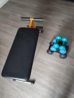 buikspierbank + dumbbells, Sport en Fitness, Ophalen, Gebruikt, Fitnessbank