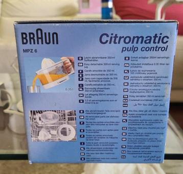 Braun citromatic pulp control juicer