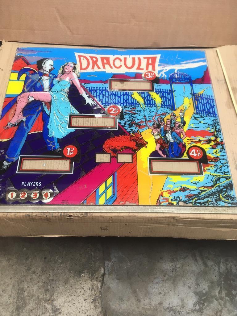 Backglass flipper Dracula 3 up Stern, Collections, Machines | Flipper (jeu), Utilisé, Stern, Enlèvement