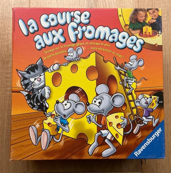 Jeu La course aux fromages de Ravensburger, Hobby en Vrije tijd, Gezelschapsspellen | Bordspellen, Zo goed als nieuw, Ophalen of Verzenden