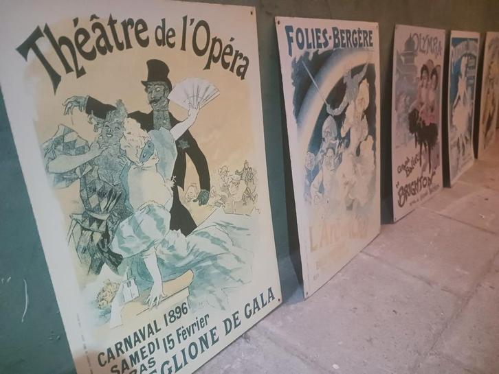 Vintage posters van Parijs, Verzamelen, Posters, Gebruikt, Ophalen