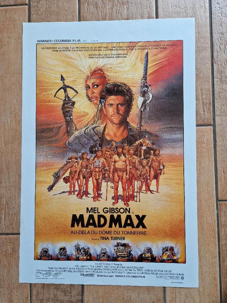 filmaffiche Mad Max 3 Mel Gibson 1985 filmposter, Verzamelen, Posters, Zo goed als nieuw, Film en Tv, A1 t/m A3, Rechthoekig Staand