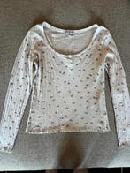 Longsleeve bloemen Clockhouse maat S, Ophalen of Verzenden, Zo goed als nieuw, Maat 36 (S), Wit