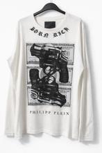Philipp Plein Born Rich Long Sleeve Shirt XL Statement Print, Enlèvement, Taille 56/58 (XL)