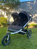 Thule Urban Glide Double met maxicosi opzet stukken, Kinderen en Baby's, Gebruikt, Verstelbare duwstang, Ophalen, Kinderwagen