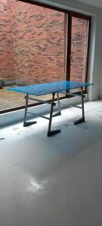 Tables en verre bleu, Maison & Meubles, Enlèvement, Utilisé, Verre