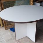 Table ronde blanche, Huis en Inrichting, Tafels | Eettafels, Ophalen, Nieuw, Rond