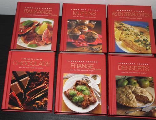 18 DELEN uit de serie SIMPELWEG LEKKER, Boeken, Kookboeken, Nieuw, Voorgerechten en Soepen, Hoofdgerechten, Tapas, Hapjes en Dim Sum
