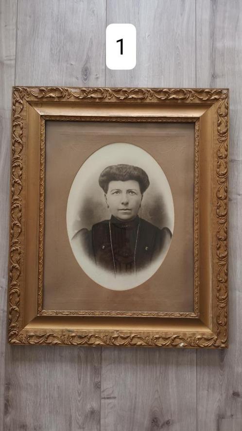 Portretfoto met kader, Antiek en Kunst, Curiosa en Brocante, Ophalen