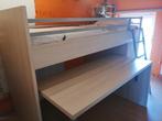 Lit mezzanine et bureau, Kinderen en Baby's, Kinderkamer | Stapelbedden en Hoogslapers, Ophalen, Gebruikt, Hoogslaper