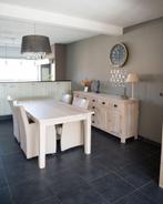 Eetkamer in massief eik, Huis en Inrichting, Ophalen, Gebruikt, 4 tot 6 stoelen