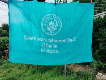 Manchester City vlag FA-finale 2025 beschikbaar voor biedingen