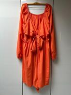 Shein Curve oranje jurk met lange mouwen - maat 1XL, Kleding | Dames, Jurken, Oranje, Shein, Ophalen of Verzenden, Onder de knie