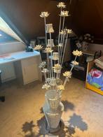 Vaas met lampjes en waxinehouders aluminium, Ophalen, Gebruikt