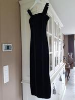 Avond kleed met split - velours, Kleding | Dames, Gelegenheidskleding, Ophalen, Galajurk, Zwart, Zo goed als nieuw