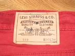 Jeansbroek rood Levis heren, Levi's, Autres couleurs, W32 (confection 46) ou plus petit, Comme neuf