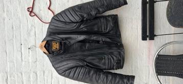 vintage leder motojas maat 54 beschikbaar voor biedingen