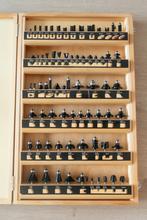 Coffret en bois 70 fraises de défonçeuse (jamais utilisé), Zakelijke goederen, Machines en Bouw | Houtbewerking, Ophalen