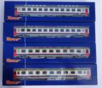 Roco wagons 2x 45706 & 2x 45708, NMBS type I6, H0, DC, Gelijkstroom, Wagon, Ophalen of Verzenden, Zo goed als nieuw