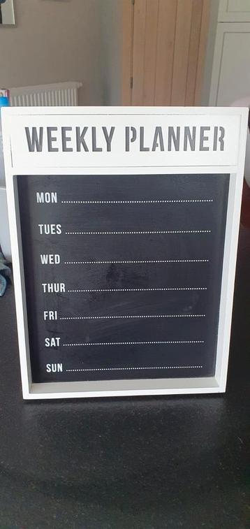 Krijtbord, weekplanner