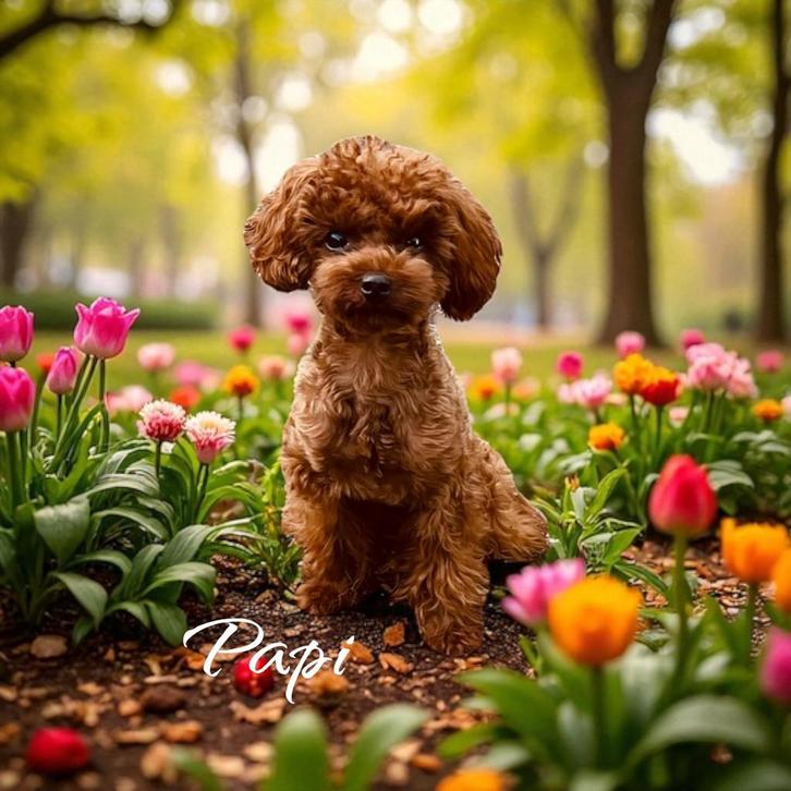 Toy Poedel dekreu | 24cm | Rood | NVBK | volledig getest, Dieren en Toebehoren, Honden | Dekreuen, Reu, Fokker | Hobbymatig, Eén hond