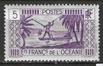 Frans-Oceanie 1939/1949 - Yvert 88 - Visser - 5 c. (PF), Verzenden