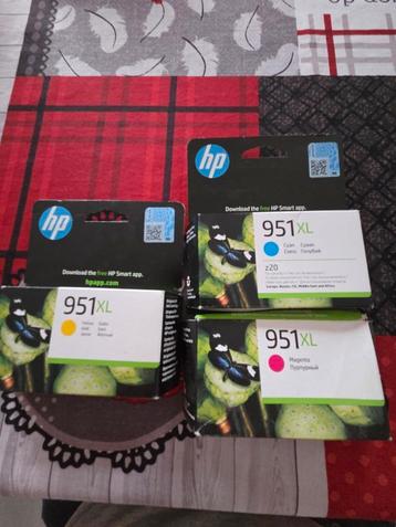 HP 951 XL 3 inktpatronen. Grote capaciteit. Authentiek  beschikbaar voor biedingen