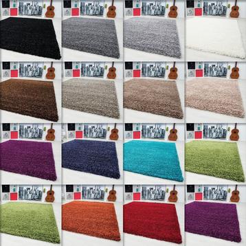 Hoogpolig Shaggy tapijt vloerkleed 60 x 110 t/m 300 x 400 cm