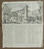 Gravure de la grande scène de folie, vers 1720, Jan Luyke, Antiquités & Art, Enlèvement ou Envoi