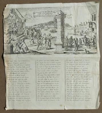Gravure de la grande scène de folie, vers 1720, Jan Luyke