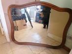 Vintage spiegel, eikenhouten raam - moet dringend weg, Antiek en Kunst, Ophalen, 100 tot 150 cm, Minder dan 100 cm