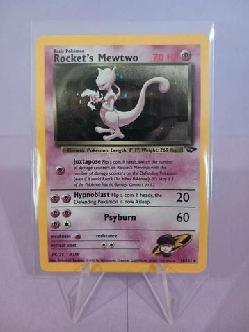 Pokemon/ Rocket's Mewtwo #14 - Holo Rare, Enlèvement ou Envoi, Comme neuf, Cartes en vrac, Foil