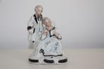 Japans blauw en wit porseleinen beeldje * lord and lady, Verzamelen, Beelden en Beeldjes, Ophalen of Verzenden, Gebruikt, Mens