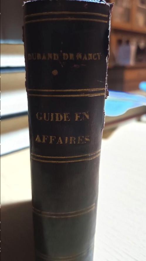 1886, Guide et affaires, Durand De Nancy., Antiquités & Art, Antiquités | Livres & Manuscrits, Enlèvement ou Envoi