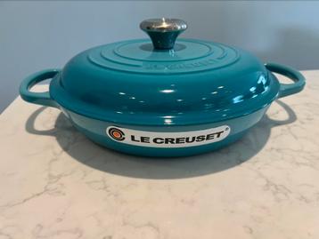 Nieuwe Le Creuset Campagnard 26 cm Caribean Bleu beschikbaar voor biedingen