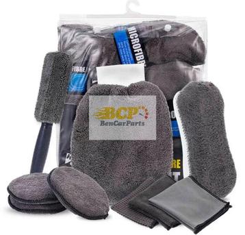 Microfiber autoschoonmaakset poetsdoeken 9-delig gehele set beschikbaar voor biedingen