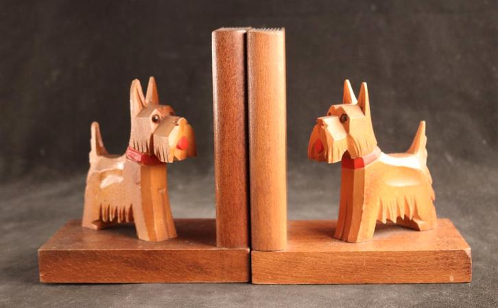 Paar vintage boekensteunen, Antiek en Kunst, Antiek | Woonaccessoires, Ophalen of Verzenden