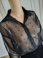 feestelijk doorkijk blouse / body, Kleding | Dames, Ophalen of Verzenden, Zo goed als nieuw, Maat 36 (S), Zwart