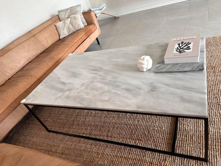 Furnified Marmeren Salontafel 1408040cm, Huis en Inrichting, Complete inboedels, Ophalen