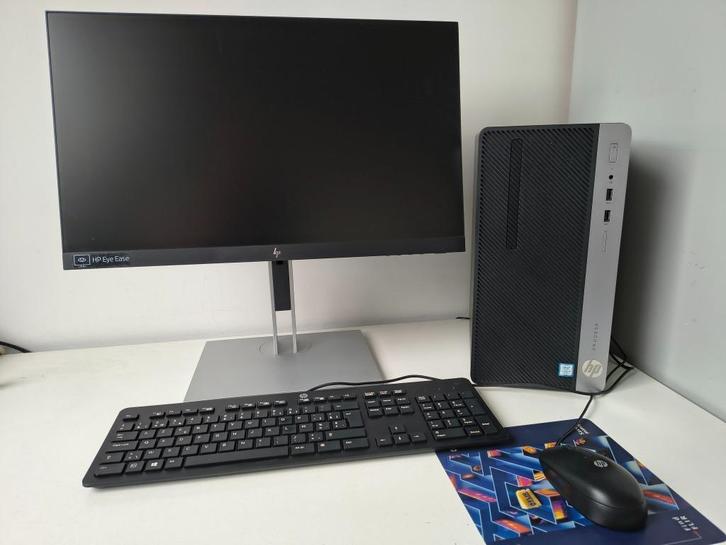 HP ProDesk 400 G4 MicroTower complete desktop pc prima staat, Computers en Software, Desktop Pc's, Gebruikt, 3 tot 4 Ghz, SSD