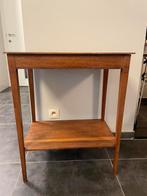 Antiek eiken bijzettafeltje, Ophalen, Gebruikt, 50 tot 100 cm, Eikenhout