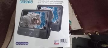 Lecteur de DVD portable 9" avec 2 écrans, Enlèvement, Neuf