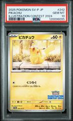 Pikachu PSA 10 - 242/SV-P - Japanese Promo 2024, Hobby en Vrije tijd, Verzamelkaartspellen | Pokémon, Ophalen of Verzenden, Zo goed als nieuw