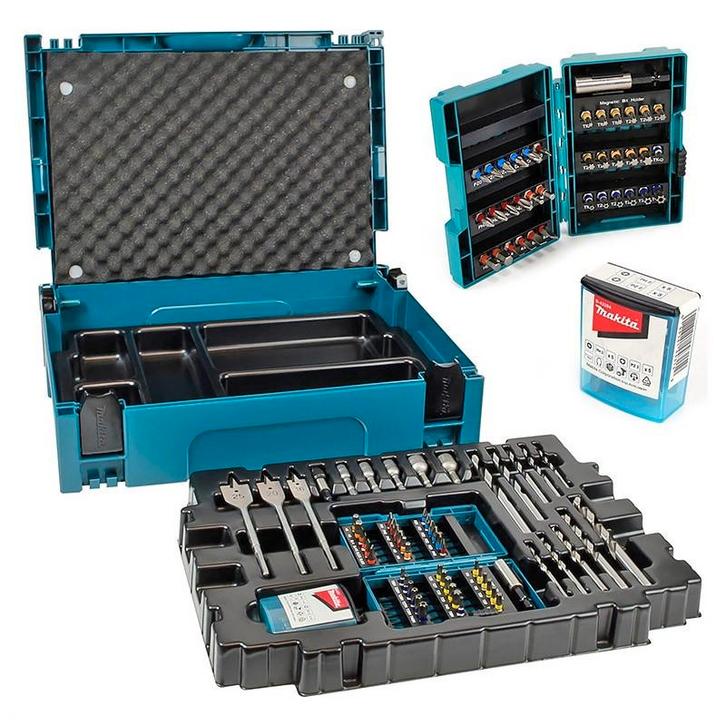 Makita  - Coffret ensemble accessoires 66 pièces, Bricolage & Construction, Boîtes à outils, Neuf, Remplie, Enlèvement ou Envoi