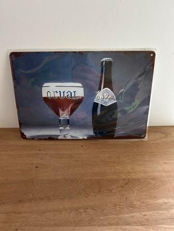 Plaque en metal Orval 30/20cm neuve et emballée, Enlèvement ou Envoi
